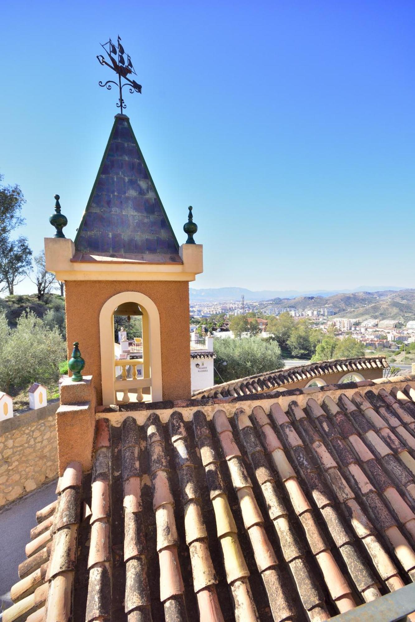 Villa rural en Málaga con piscina y vistas al mar Exterior foto